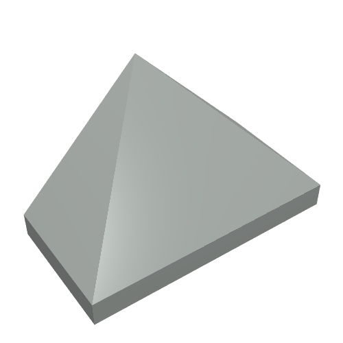 Slope 45° 2 x 1 Triple with Ovoid Bottom Pin