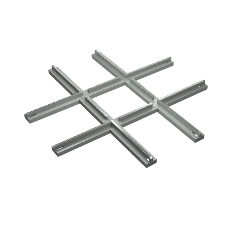 Train Track 4.5V Crossing, Slotted Rail