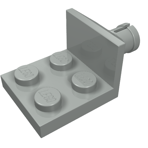 Plate Special 2 x 2 with Helicopter Tail Rotor Holder