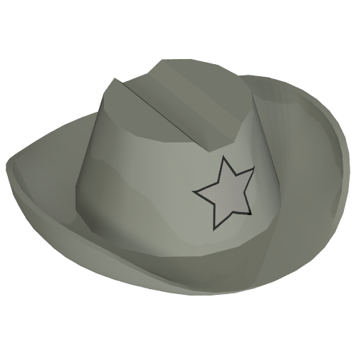 Hat Cowboy with Silver Star Print
