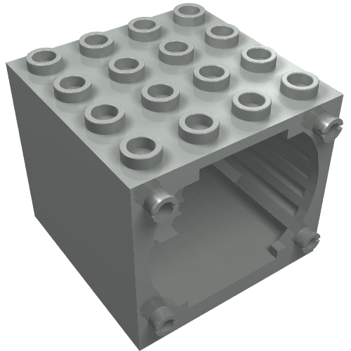 Motor Housing 4 x 4 x 3, 4.5V