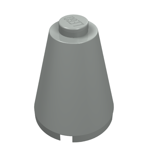 Cone 2 x 2 x 2, Solid Stud