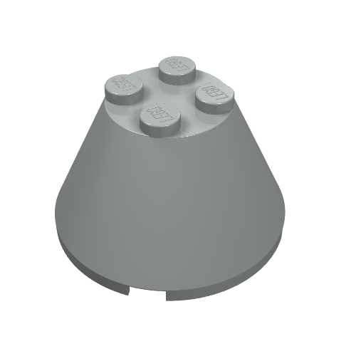 Cone 4 x 4 x 2, No Axle Hole