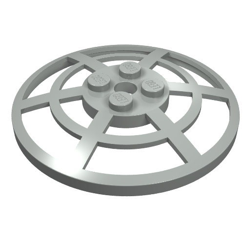 Dish 6 x 6 Inverted, Radar / Webbed [No Anti-studs]