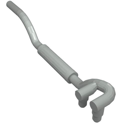 Exhaust Pipe Twin Inlet 11L Left