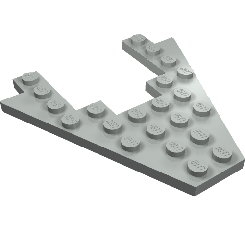 Wedge, Plate 8 x 8 with 4 x 4 Cutout