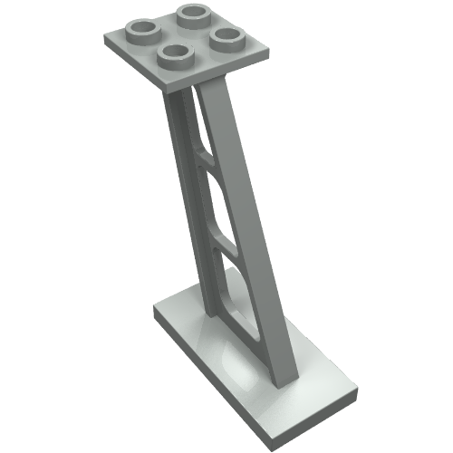 Support 2 x 4 x 5 Stanchion Inclined [5mm wide posts]