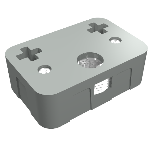 Technic Axle Connector Rectangular Triple Spring-Loaded, 2 x 3