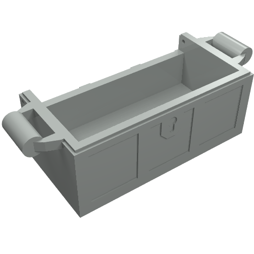 Treasure Chest Bottom without Rear Slots