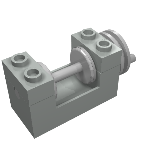 String Reel Winch 2 x 4 x 2 (Light Gray Drum)