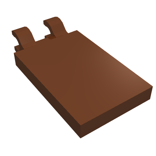 Tile Special 2 x 3 with 2 Clips [Thick Open O Clips]