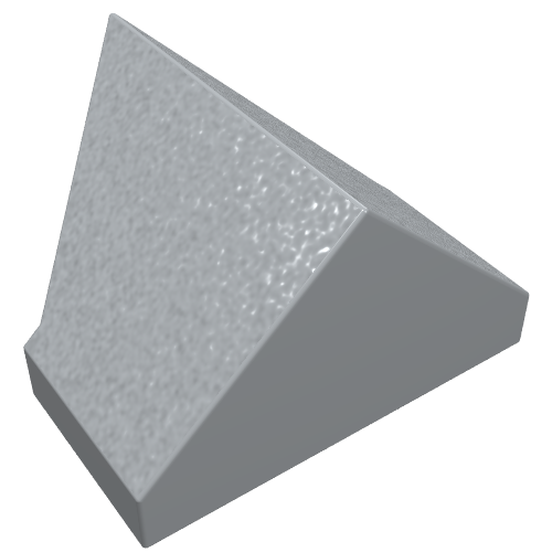 Slope 45° 2 x 1 Double / Inverted with Hollow Bottom