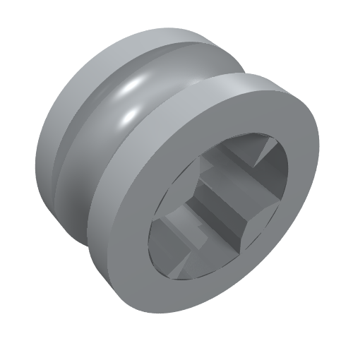 Technic Bush 1/2 Smooth with Axle Hole Reduced