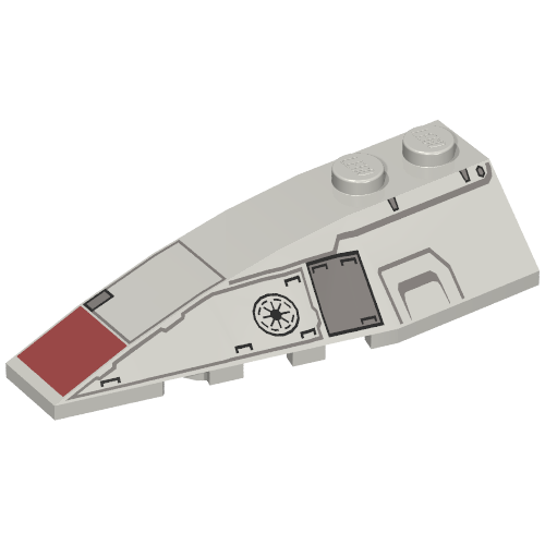 Wedge Curved 6 x 2 Left with SW Mini AT-TE Print