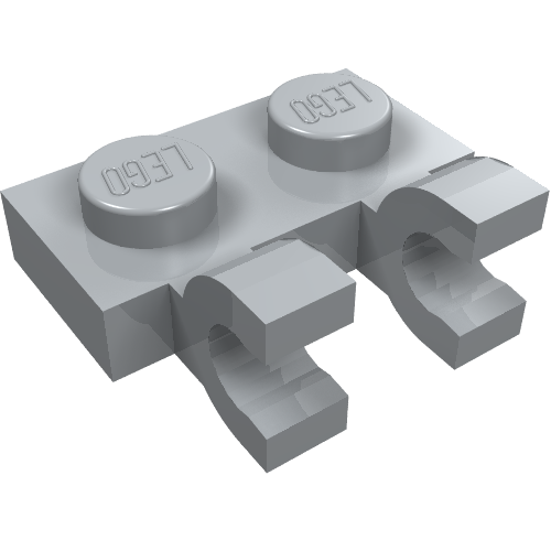 Plate Special 1 x 2 with Clips Horizontal [Thick U-Clips]