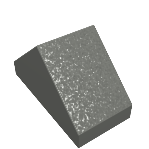 Slope 45° 2 x 1 Double with Ovoid Bottom Pin