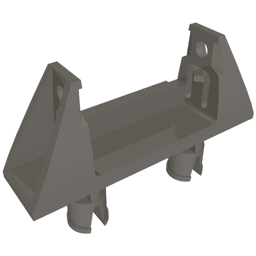 String Reel 1 x 4 x 2 Holder with 2 Technic Pins