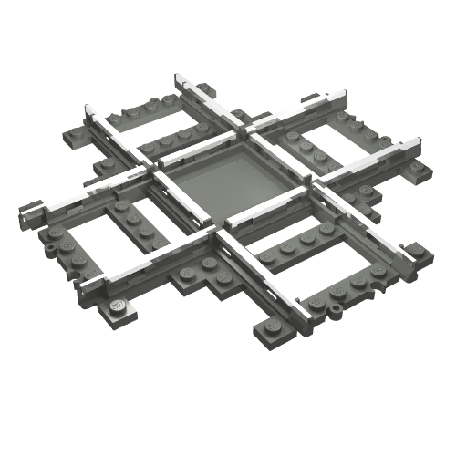 Vehicle Track, Train, 9V Crossing