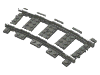Vehicle Track, Train, 9V Curved