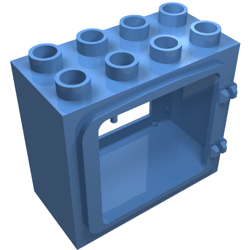 Duplo Door / Window Frame with Raised Door Outline