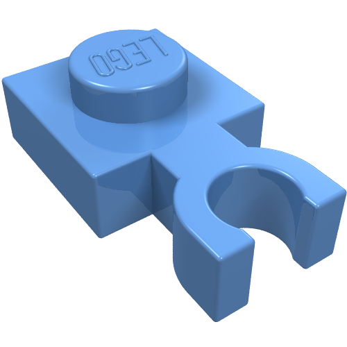 Plate Special 1 x 1 with Clip Vertical [Thin U Clip]