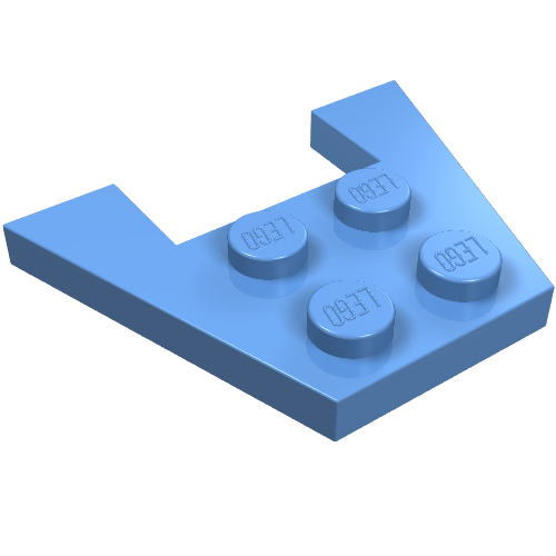 Wedge Plate 3 x 4 without Stud Notches