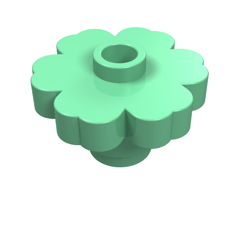 Plant, Flower 2 x 2 - Round [Open Stud]