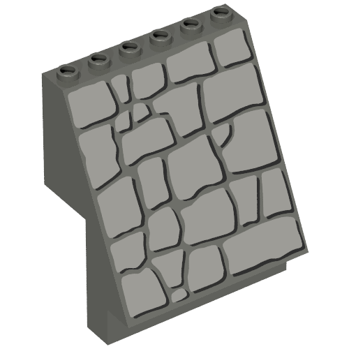 Panel 4 x 6 x 6 Sloped with Rock Print