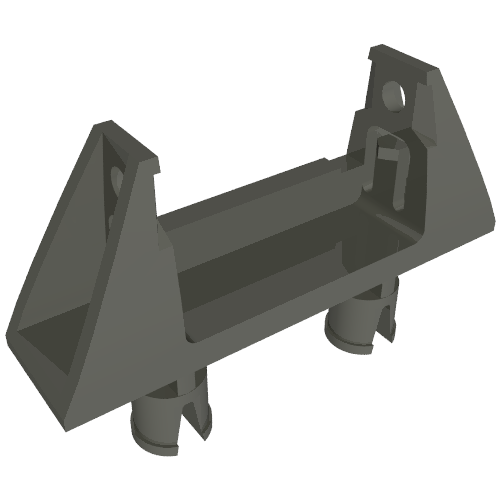 String Reel 1 x 4 x 2 Holder with 2 Technic Pins