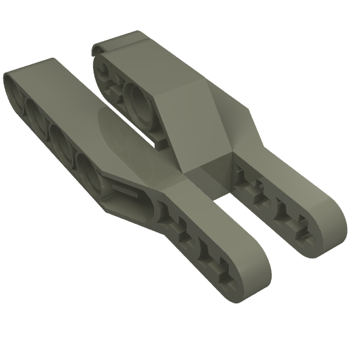 Technic Beam 3 x 7 x 2 Fork 3 Fingers