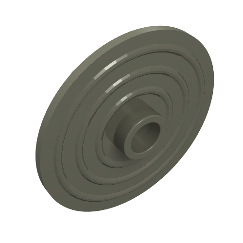 Shield Round with Stud