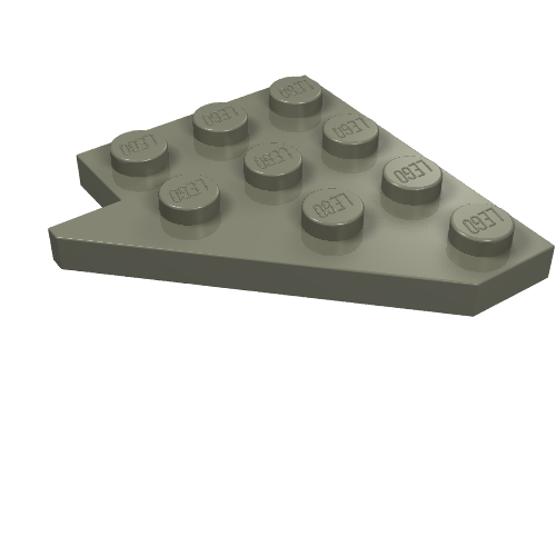 Wedge Plate 4 x 4 Wing Right