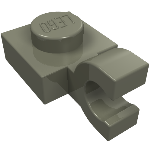 Plate Special 1 x 1 with Clip Horizontal [Thick U Clip]