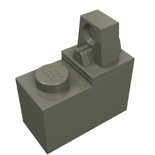 Hinge Brick 1 x 2 Locking with Single Finger On Top