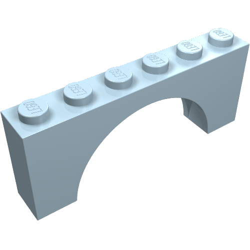 Brick Arch 1 x 6 x 2 - Thick Top with Reinforced Underside