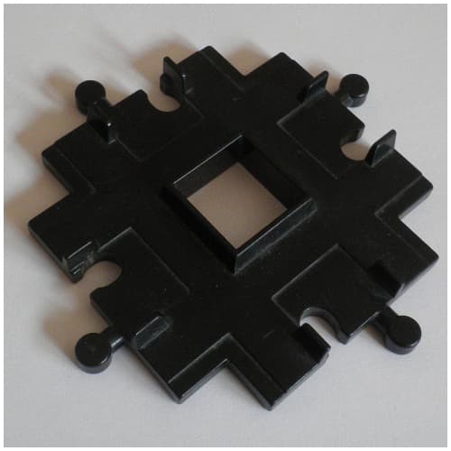 Duplo Train Track Crossover At 90 Degrees, 6 x 6