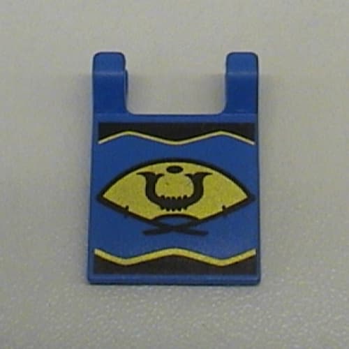 Flag 2 x 2 Square [Thin Clips] with Golden Fan Print