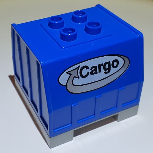 Duplo Train, Intelligent Train Freight Container with Sound and Cargo Logo Print