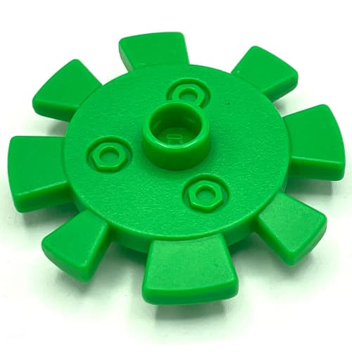Duplo Flower Gear with 8 Teeth, Metal Bolts Design