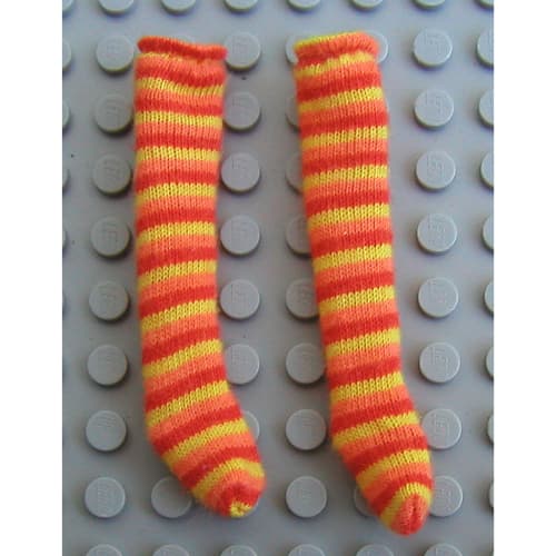 Scala, Socks, Child, Long with Red Stripes Print