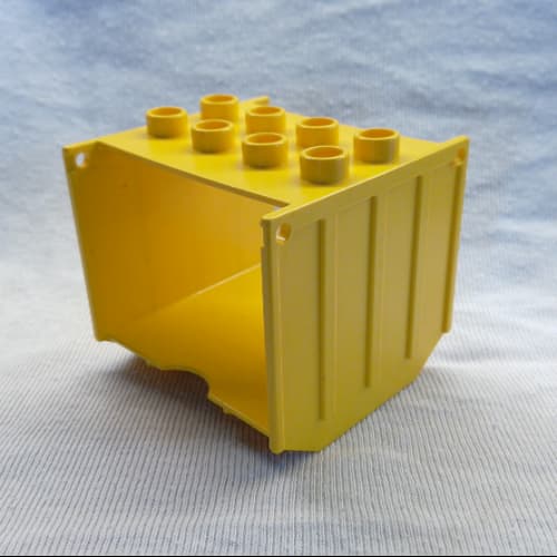 Duplo Train Freight Container 2 x 4 Studs on Top, Open Sides