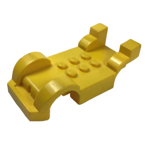 Vehicle Base, 4 x 8 with Mudguards, Fast Food Racer, Front Bumper and Tall Curved Rear Fenders