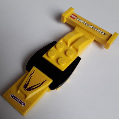 Vehicle Body, Top Fast Food Racer 4 x 10 with Curved Black Windshield, Air Intakes and Rear Spoiler