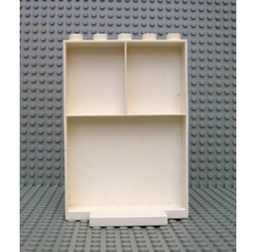 Duplo Building Wall with Shelf Compartments and 5 Studs On Top