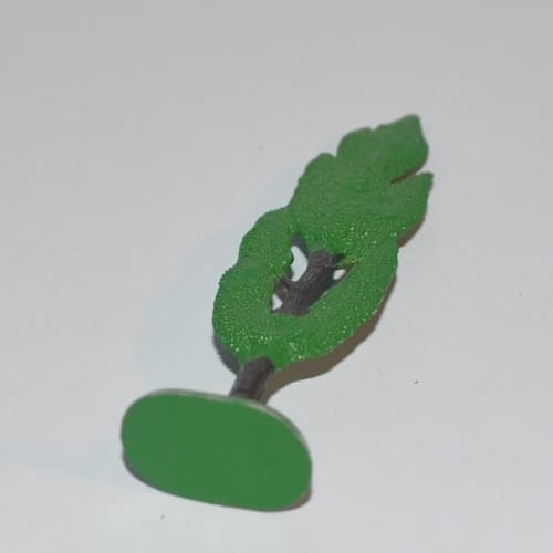 Plant, Tree Flat Cypress painted with solid base