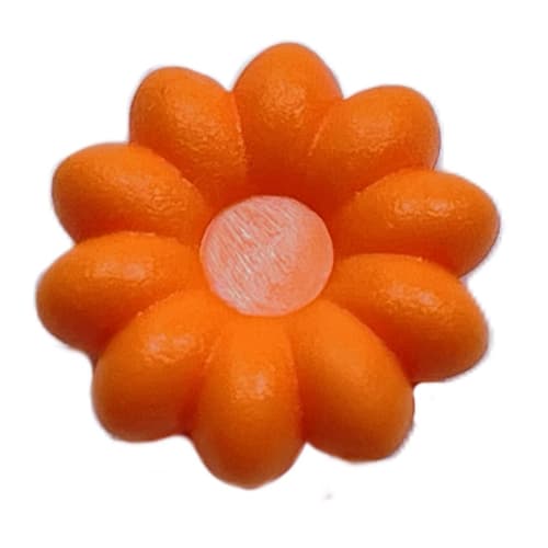 Clikits Icon, Flower 2 x 2 Small, 10 Petals with Pin [Frosted]