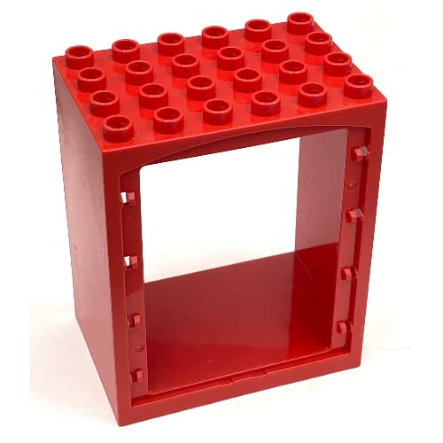 Duplo Door Frame / Entryway with Double Doorway and 4 x 6 Studs on Top