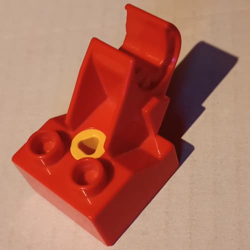 Duplo Toolo Brick with Screw 2 x 2, with Angled Arm with Clip