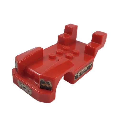 Vehicle Base, 4 x 8 with Mudguards, Fast Food Racer, with Front Bumper and Tall Rear Fenders