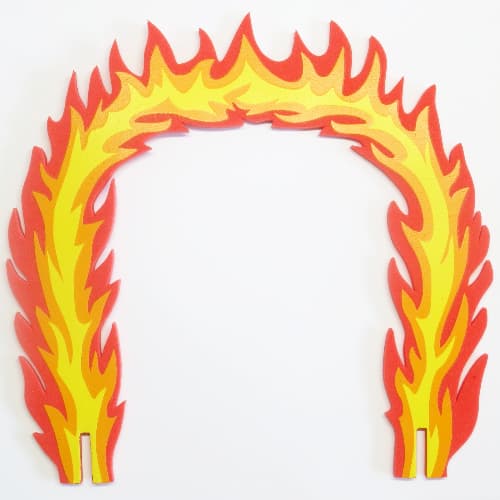 Backdrop, Arch, Foam Racers Flame Hoop 26 x 24